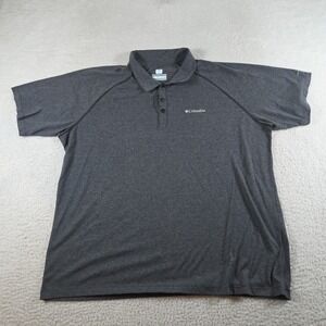 Columbia Shirt Omni Freeze Zero Sweat Activated Gray Mens Short Sleeve Size XL